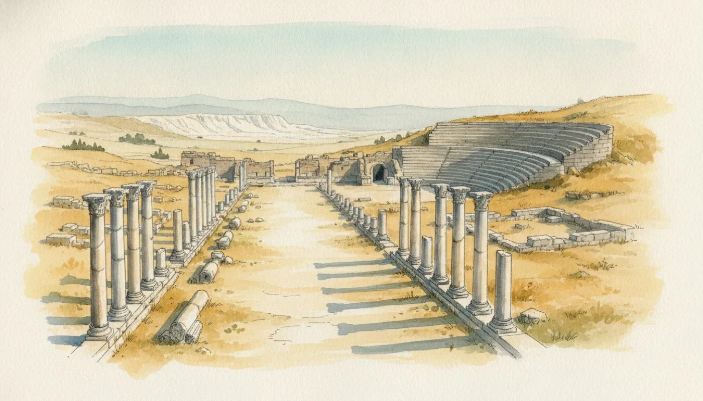 Laodikeia: the ruined city across the valley